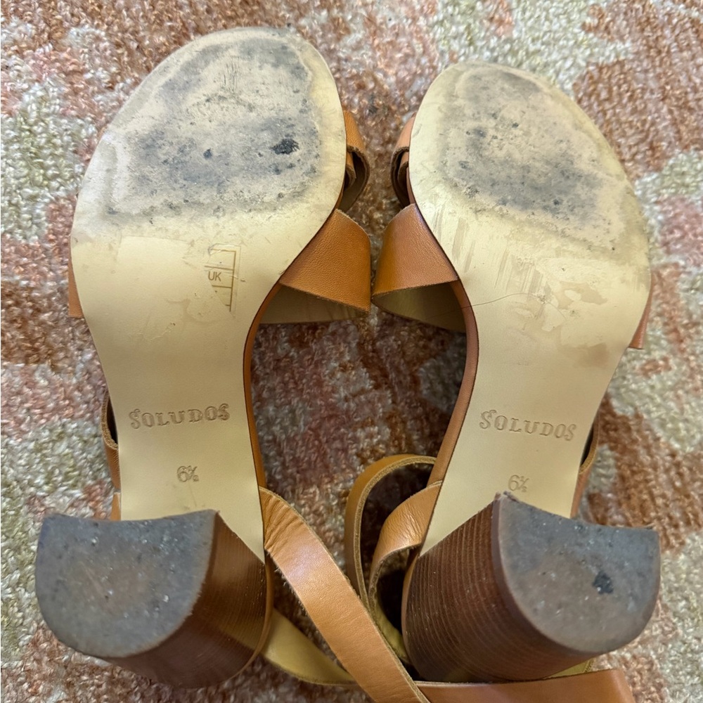 Soludos Women's Brown Strappy Heels - Picture 2 of 3